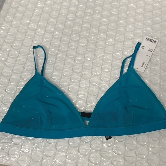 Urban Outfitters Out From Under Semi Sheer Bralette - Sapphire Blue, Size L - Picture 11 of 12